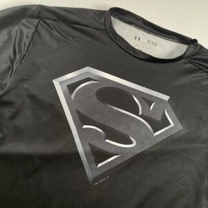Under Armour Superman Alter Ego Black HeatGear Compression XL Men Training Shirt